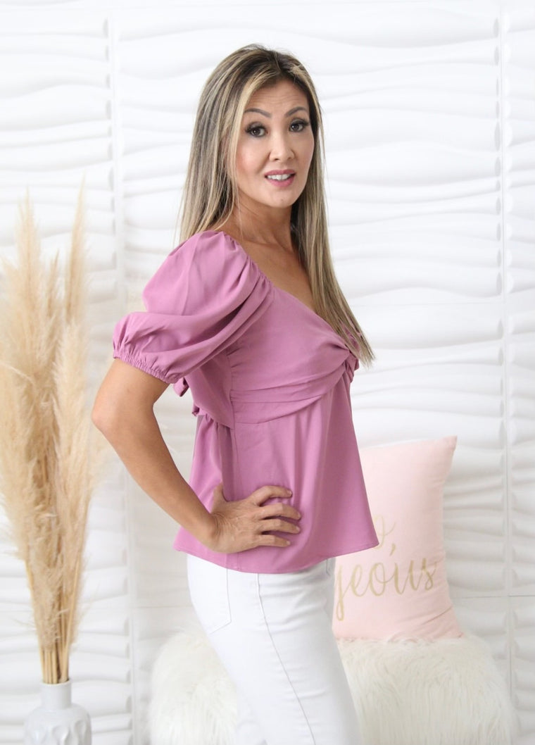 Mellie Lilac Top