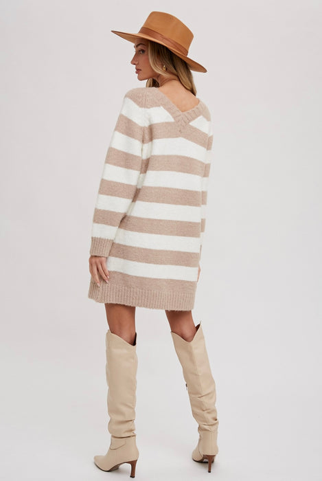 Maria Stripe Sweater Dress