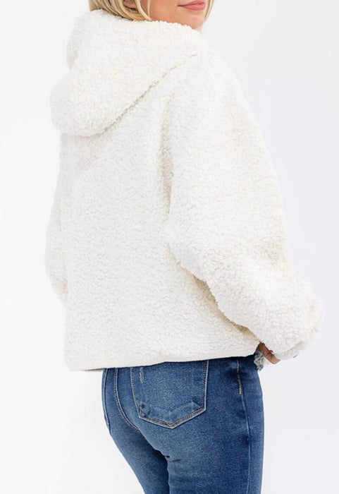 Maria Ivory Sherpa Jacket