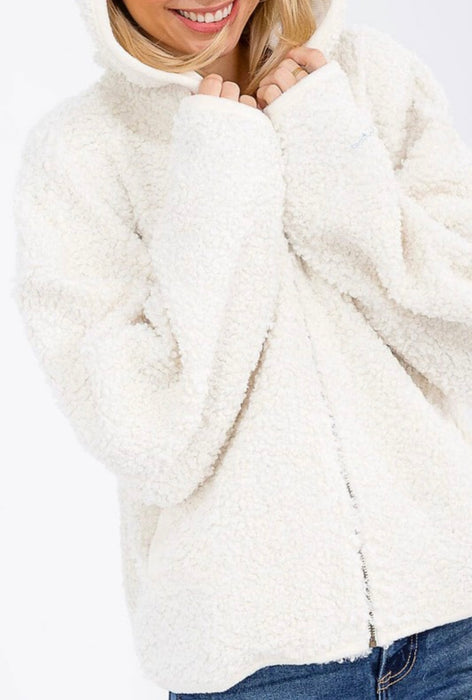 Maria Ivory Sherpa Jacket
