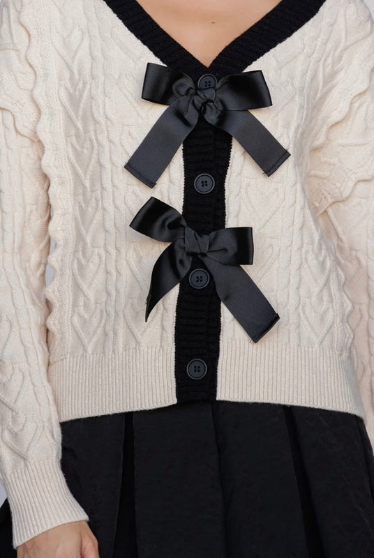 Claudia Cardigan W/Bows