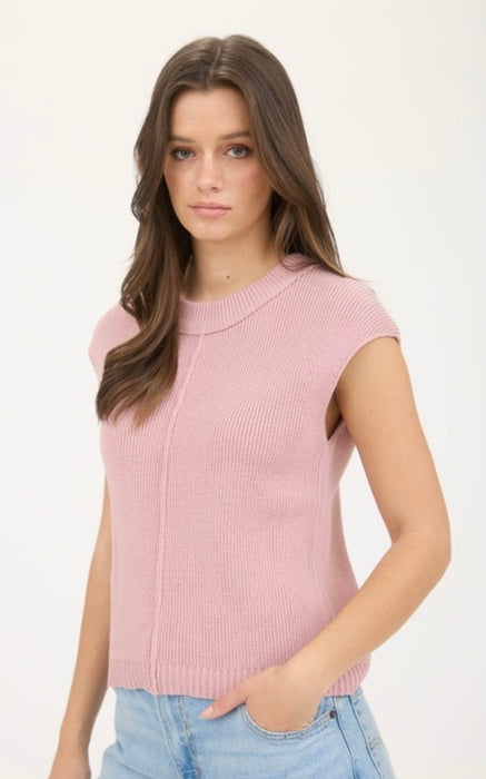 Eva Dusty Pink Knit Top