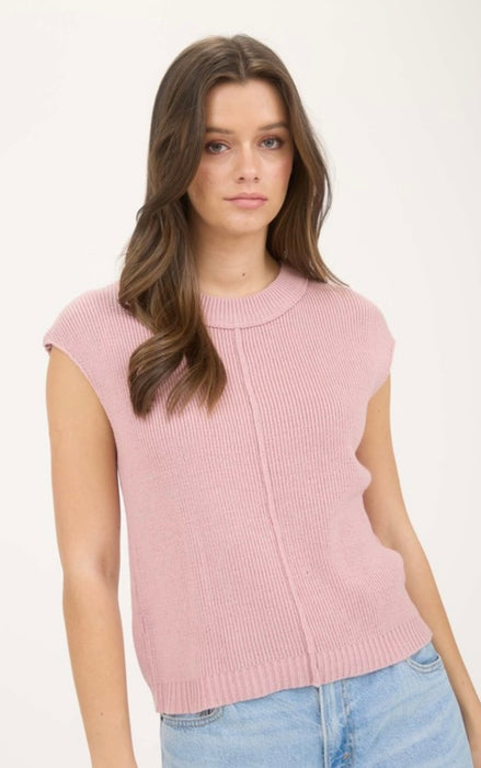 Eva Dusty Pink Knit Top