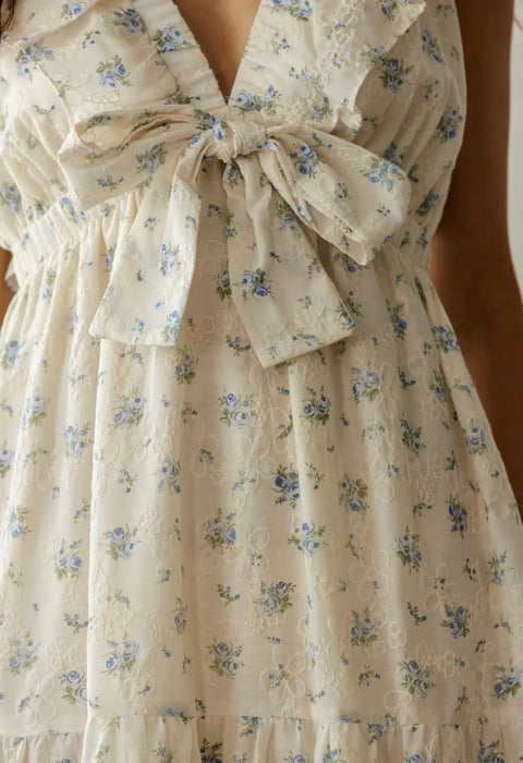 Ellie Blue Floral Maxi Dress