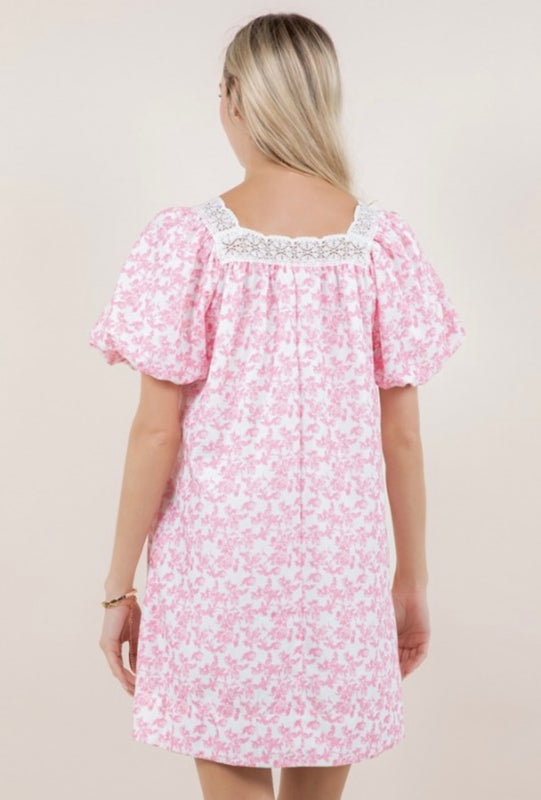 Alice Pink Floral Dress