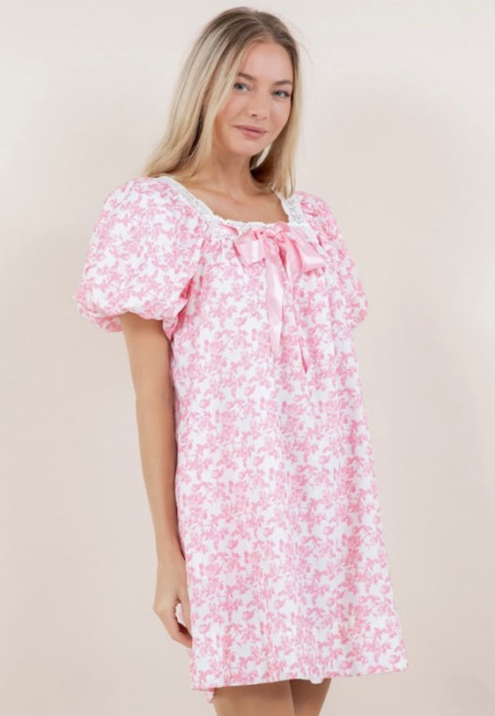 Alice Pink Floral Dress