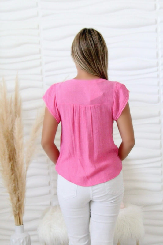 Lilly Fuchsia Blouse