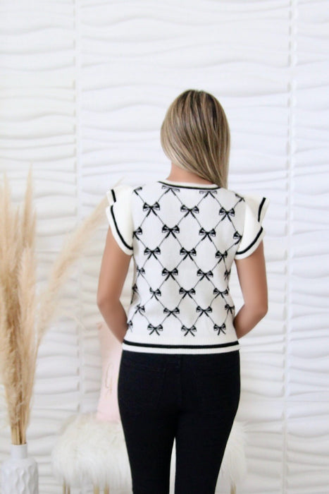 Hayden Bow Print Sweater