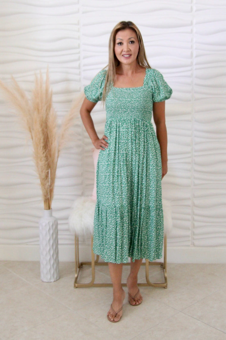 Julie Green Midi Dress