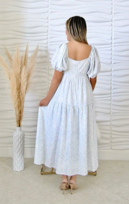 Ally Blue Toile Print Maxi Dress Morning Essence Boutique Ally Blue Toile Print Maxi Dress Morning Essence Boutique