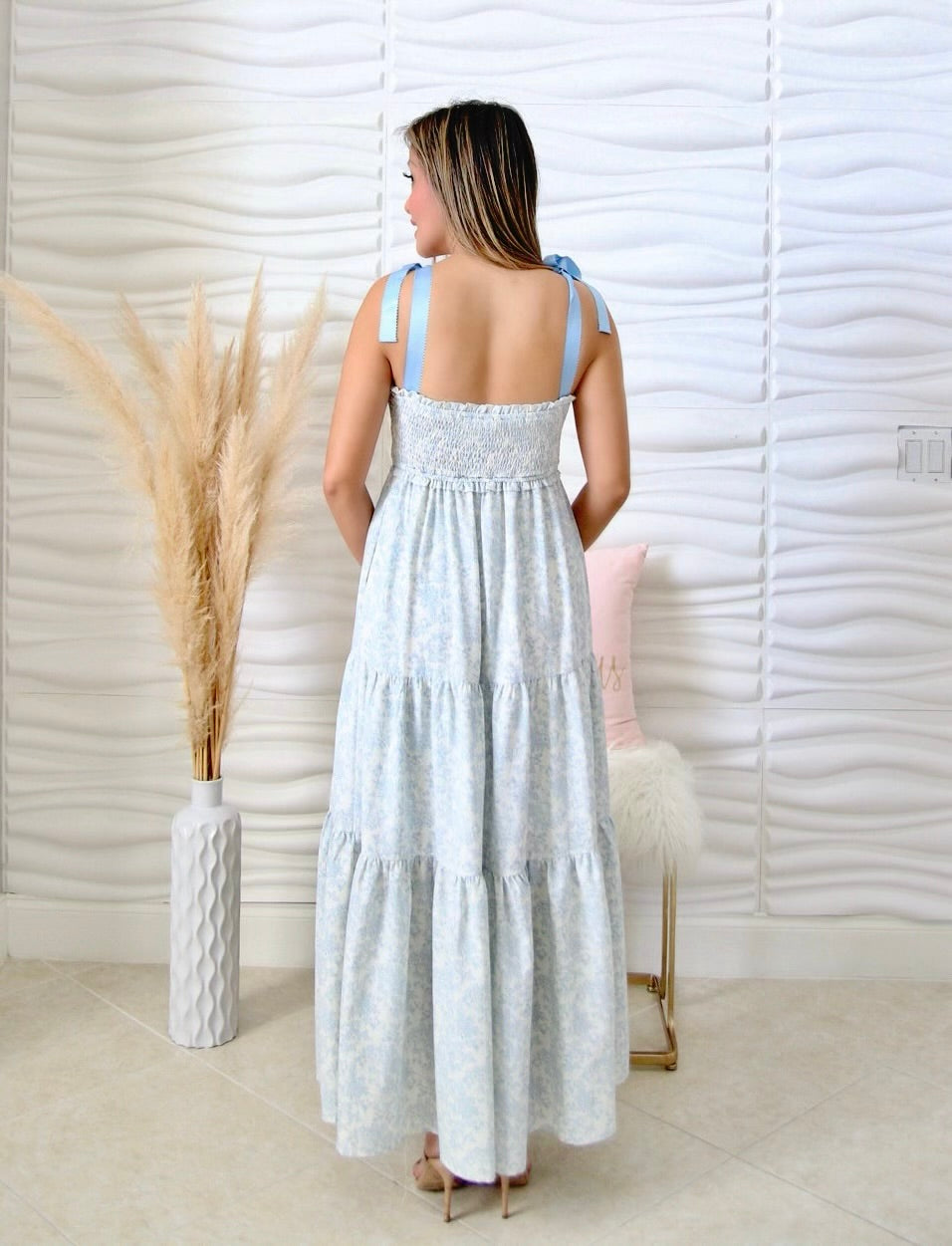 Ally Blue Floral Maxi Morning Essence Boutique Ally Blue Floral Maxi Morning Essence Boutique